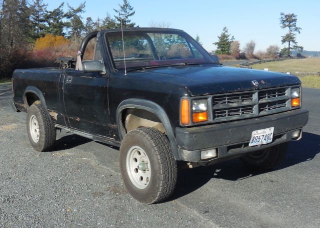 1989 Black Dodge Dakota Convertible