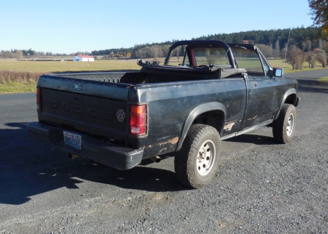 1989 Black Dodge Dakota Convertible