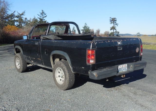 1989 Black Dodge Dakota Convertible