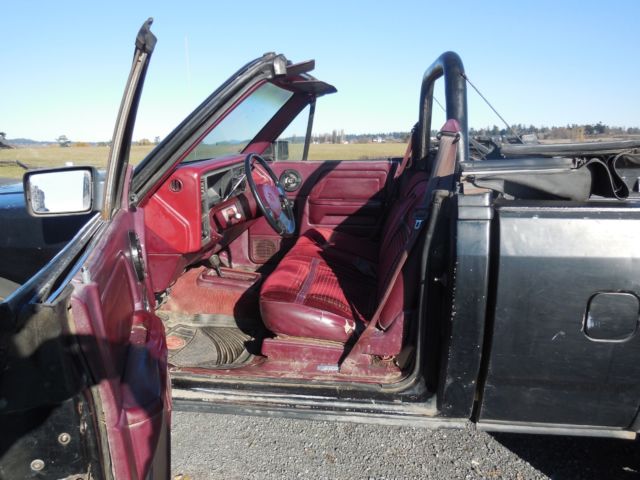1989 Black Dodge Dakota Convertible