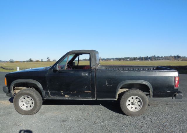 1989 Black Dodge Dakota Convertible