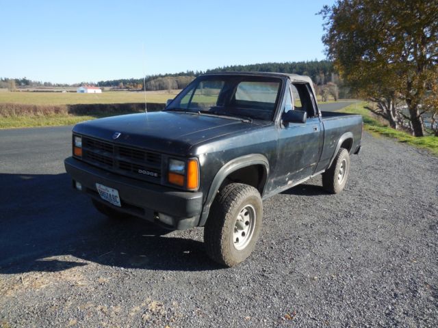 1989 Black Dodge Dakota Convertible
