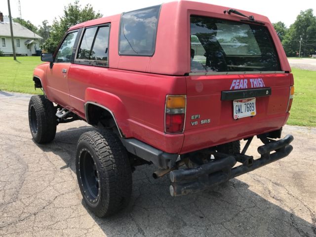 1989 Red Toyota 4Runner SUV