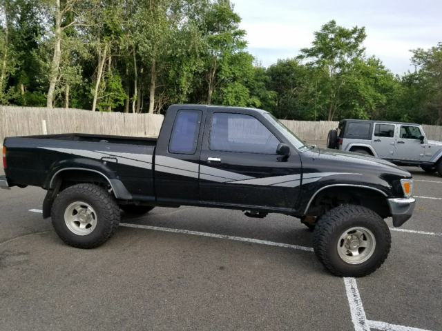 1989 Black Toyota Tacoma Extended Cab Pickup