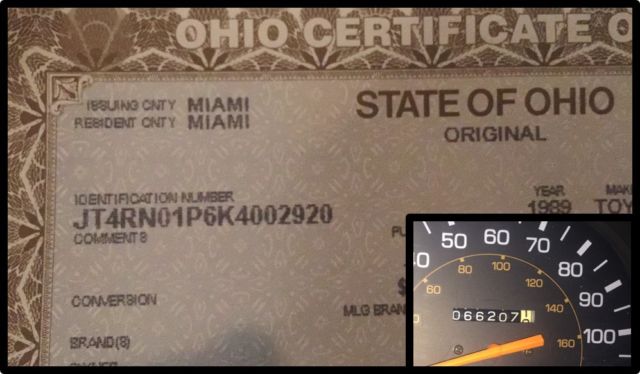 1989 Blue Toyota Pickup Crew Cab Pickup