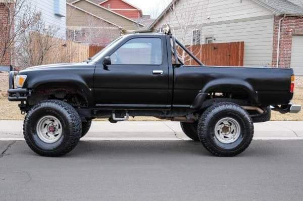 1989 Black Toyota Pickup Standard Cab Pickup