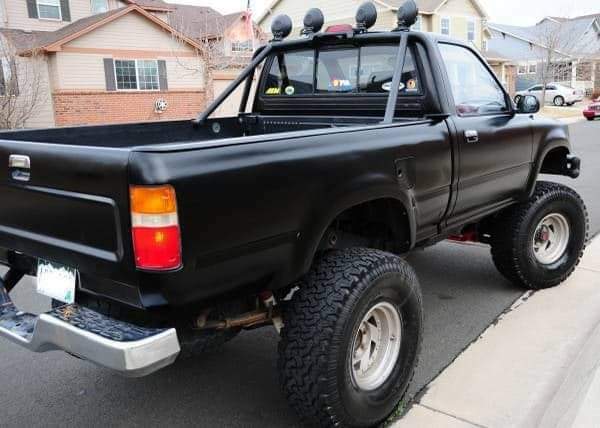 1989 Black Toyota Pickup Standard Cab Pickup