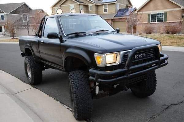 1989 Black Toyota Pickup Standard Cab Pickup