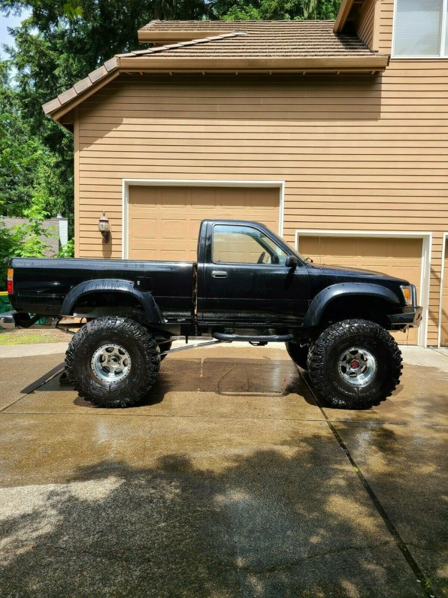 1989 Black Toyota Hilux Standard Cab Pickup