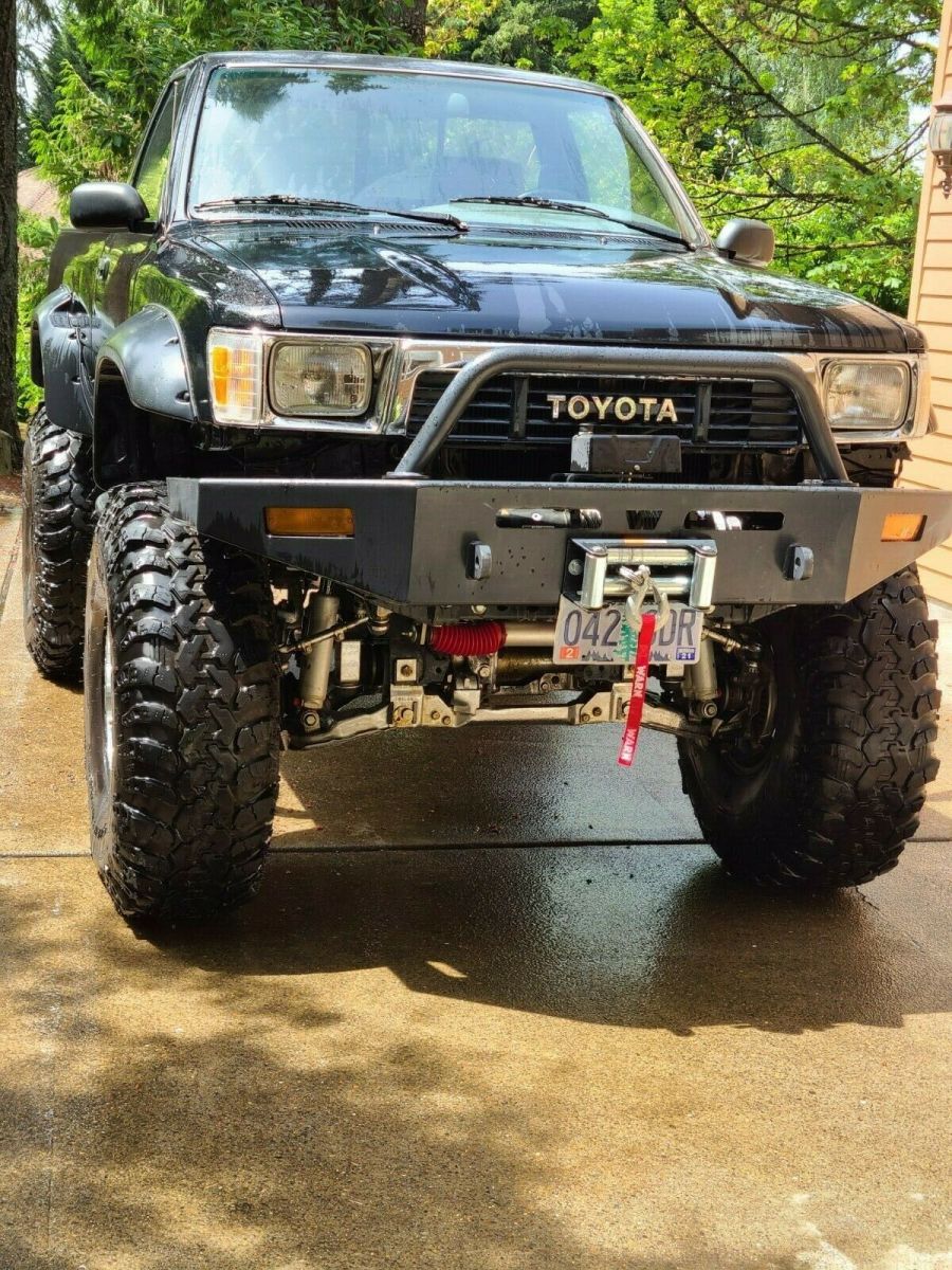 1989 Black Toyota Hilux Standard Cab Pickup