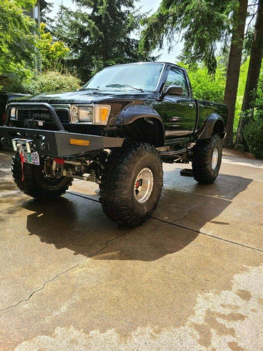 1989 Black Toyota Hilux Standard Cab Pickup
