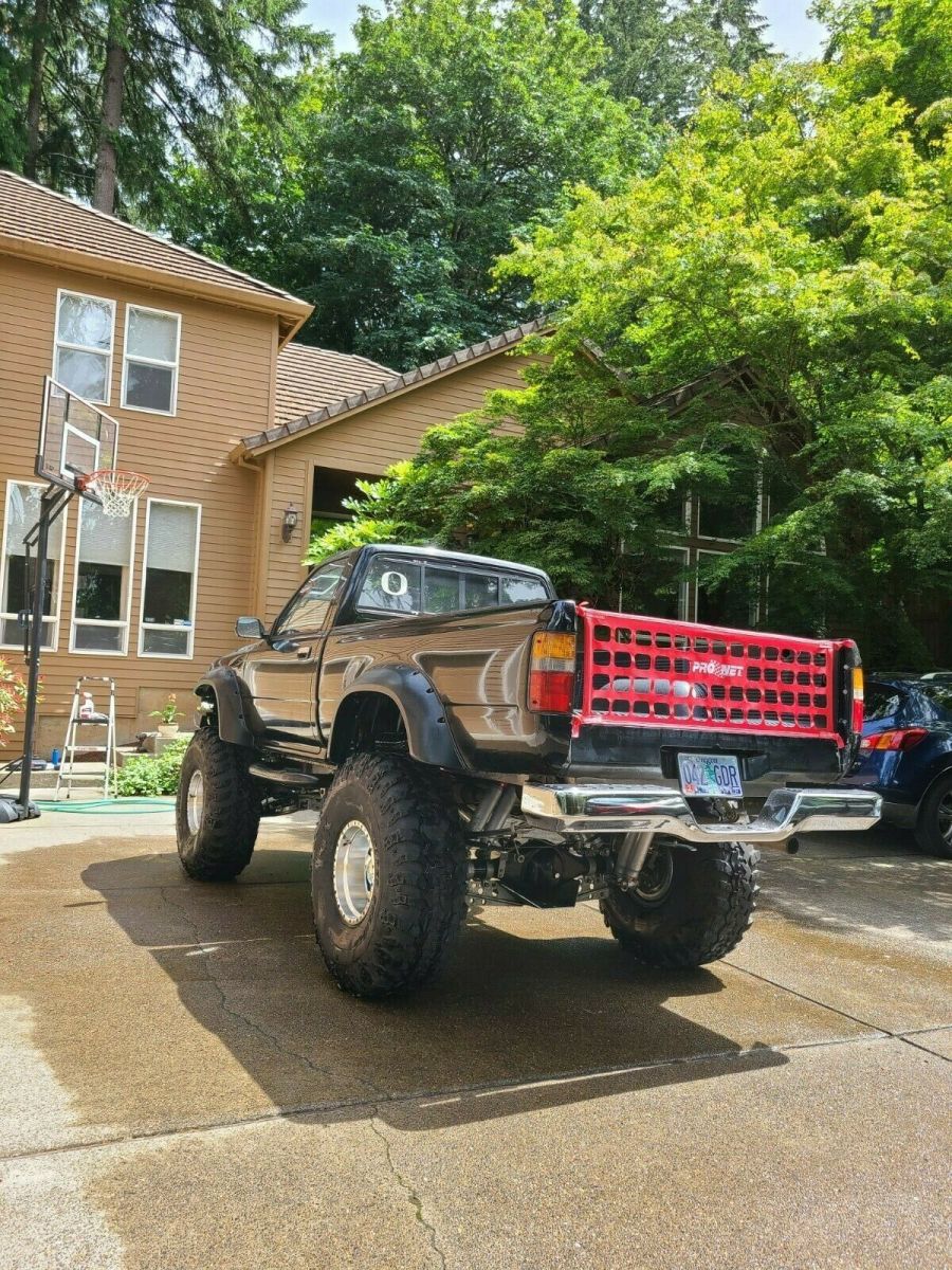 1989 Black Toyota Hilux Standard Cab Pickup