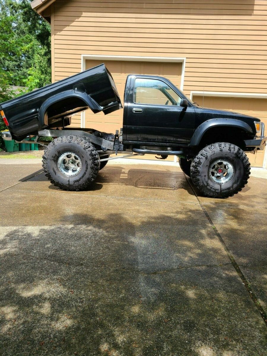 1989 Black Toyota Hilux Standard Cab Pickup