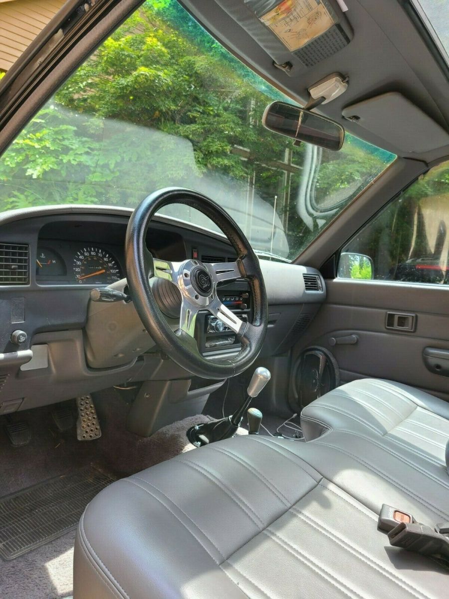 1989 Black Toyota Hilux Standard Cab Pickup
