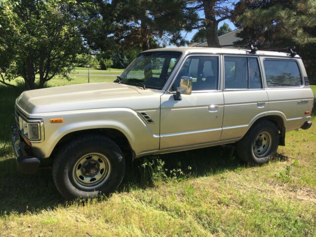 1989 Beige metallic Toyota Land Cruiser