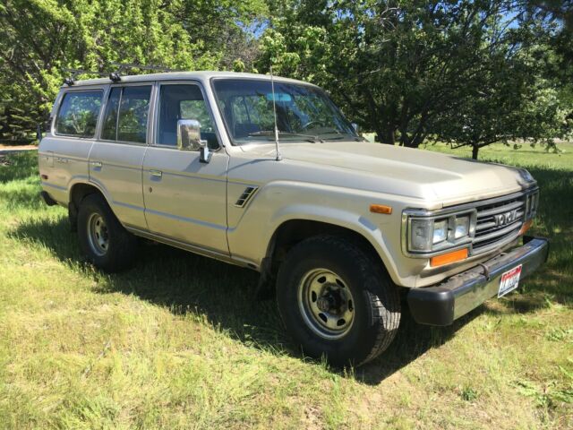 1989 Beige metallic Toyota Land Cruiser