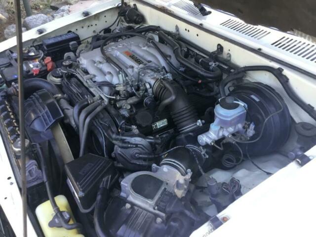 1989 White Toyota Long BED PIckup With tool box Standard Cab Pickup