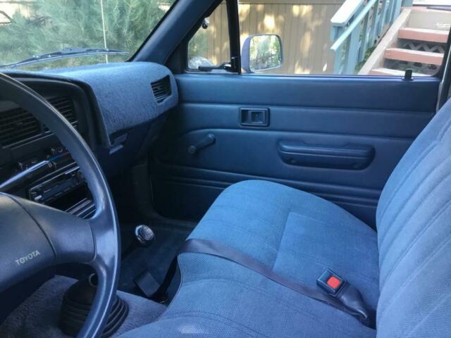 1989 White Toyota Long BED PIckup With tool box Standard Cab Pickup