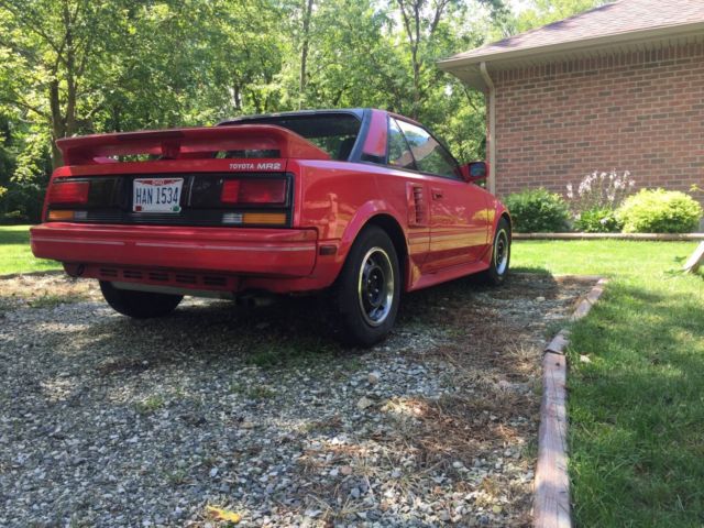 1989 Red Toyota MR2