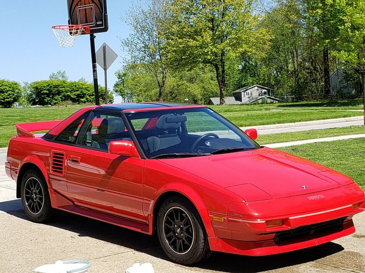 1989 Red Toyota MR2 Coupe