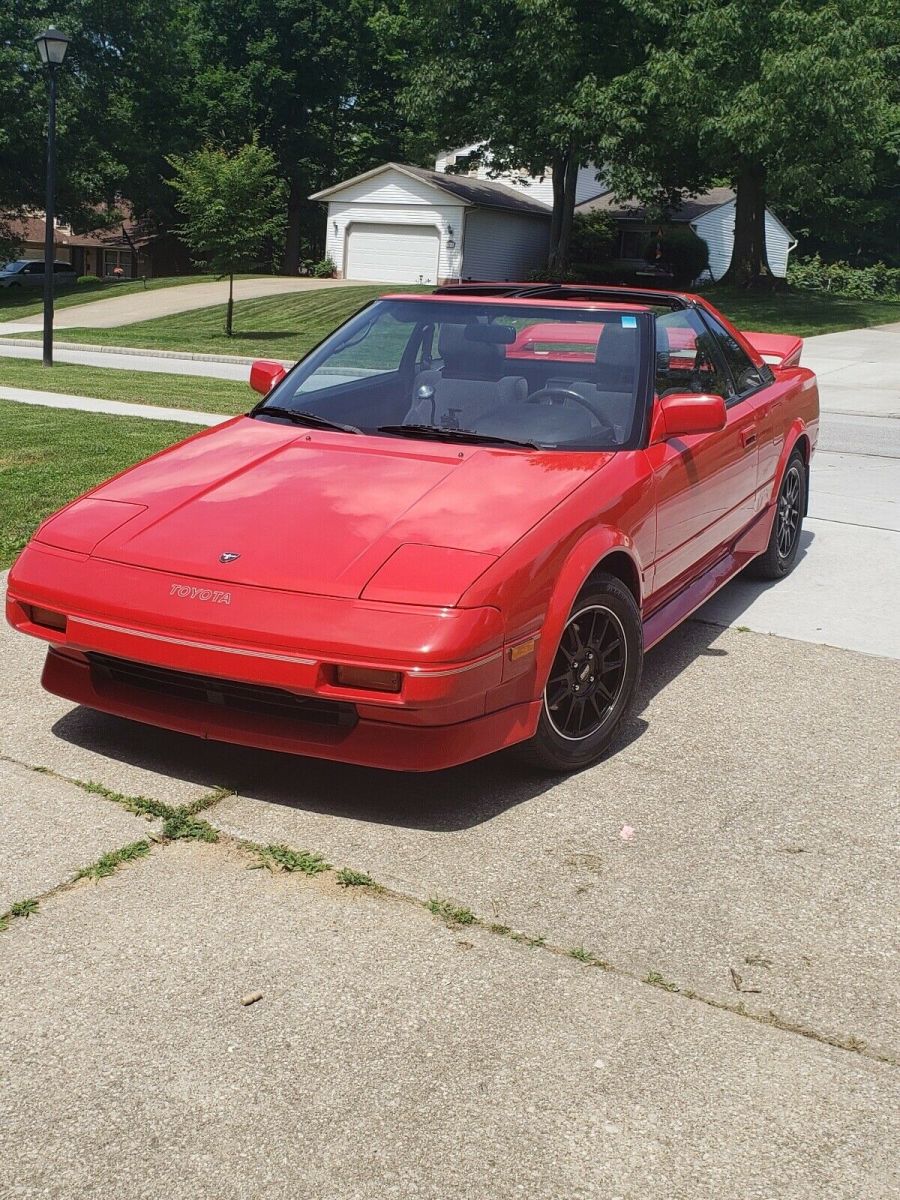 1989 Red Toyota MR2 Coupe