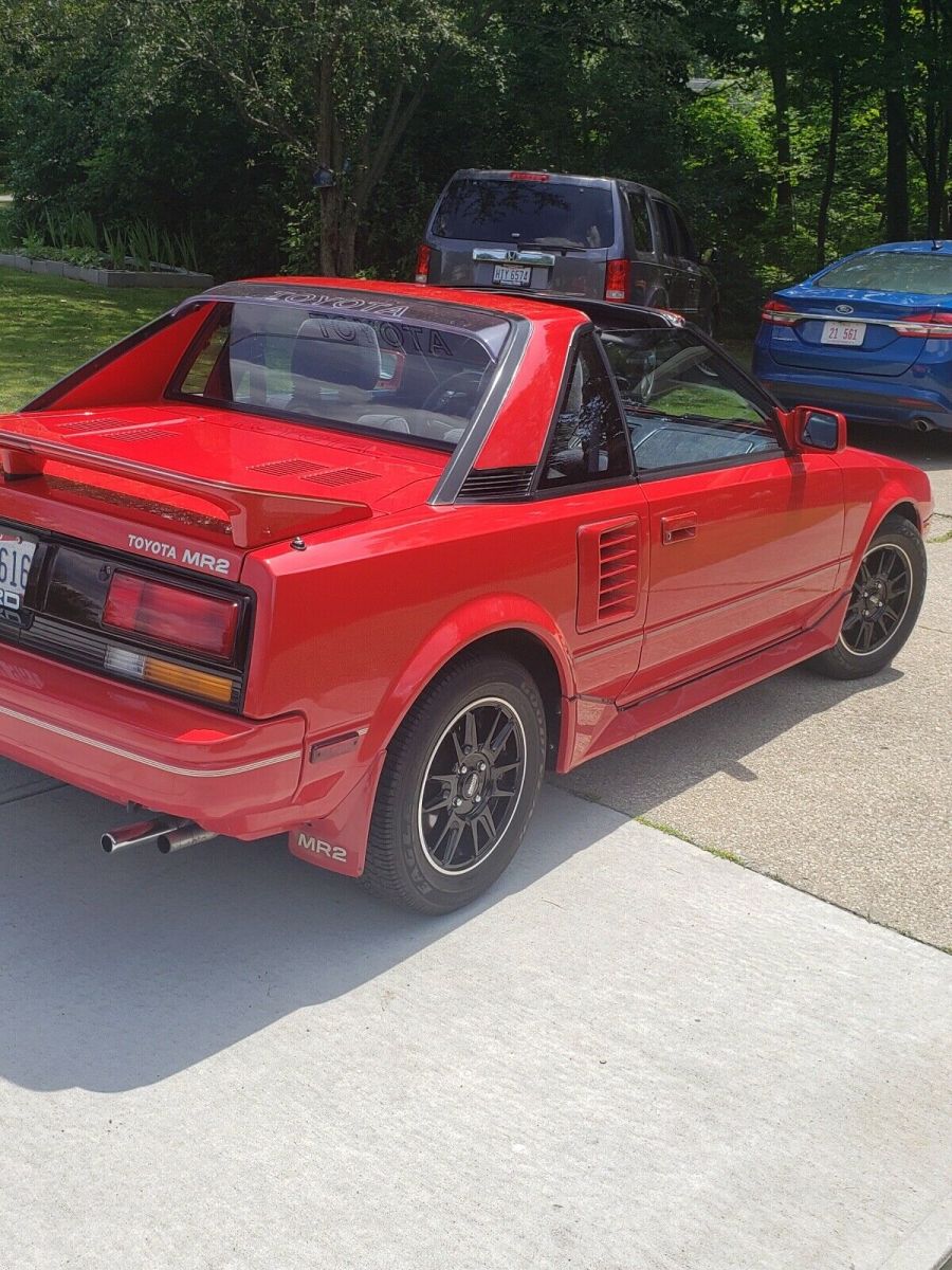 1989 Red Toyota MR2 Coupe