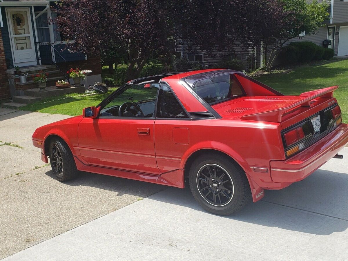 1989 Red Toyota MR2 Coupe