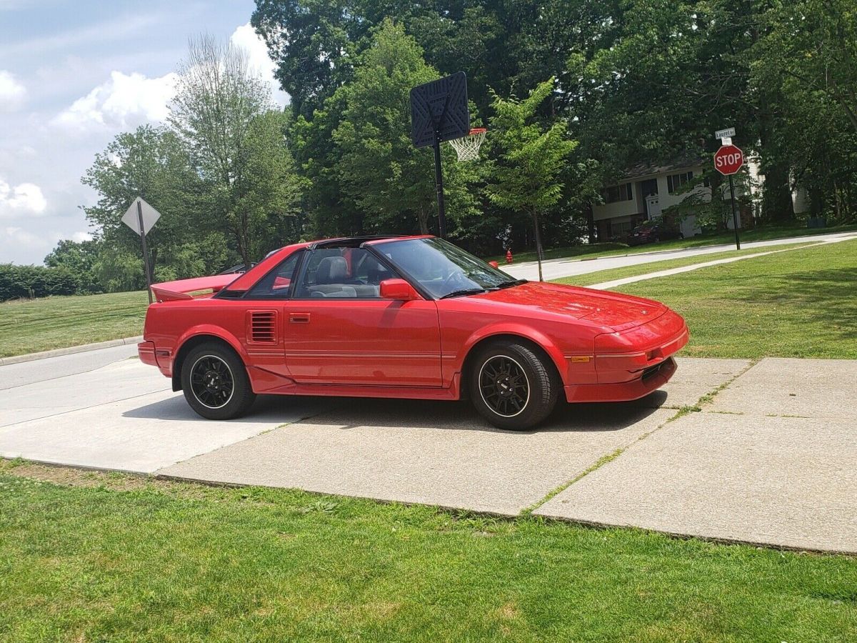 1989 Red Toyota MR2 Coupe