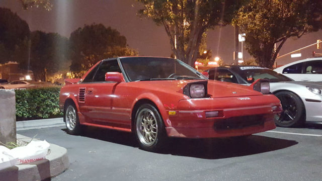 1989 Red Toyota MR2 Coupe