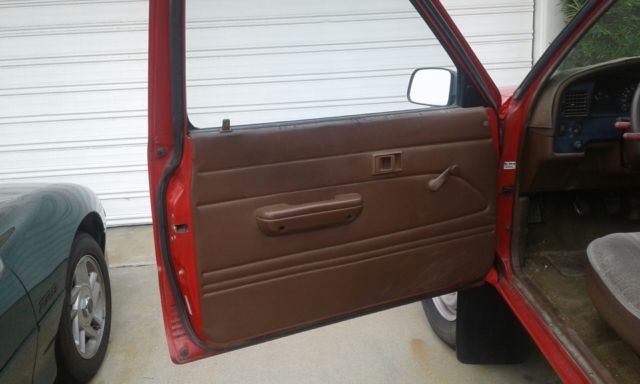 1989 Red Toyota Pickup Standard Cab Pickup