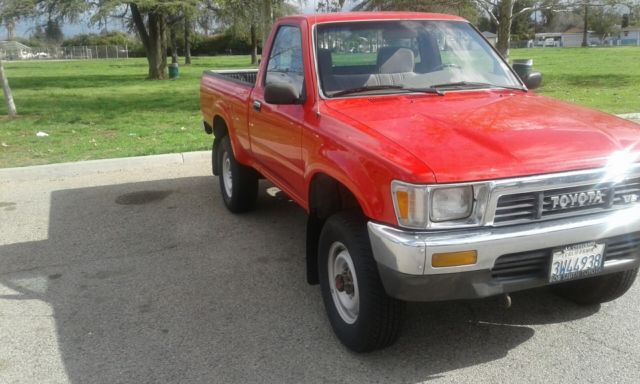 1989 Red Toyota Pickup Standard Cab Pickup