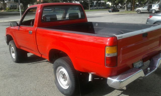 1989 Red Toyota Pickup Standard Cab Pickup