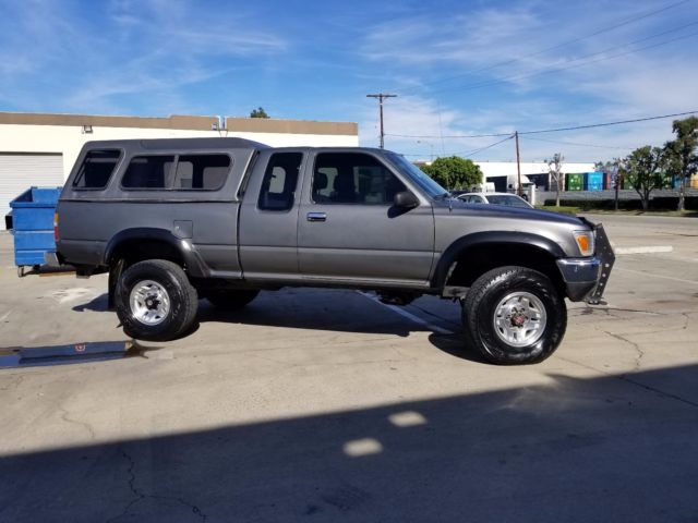 1989 Gray Toyota Pickup Extended Cab Pickup