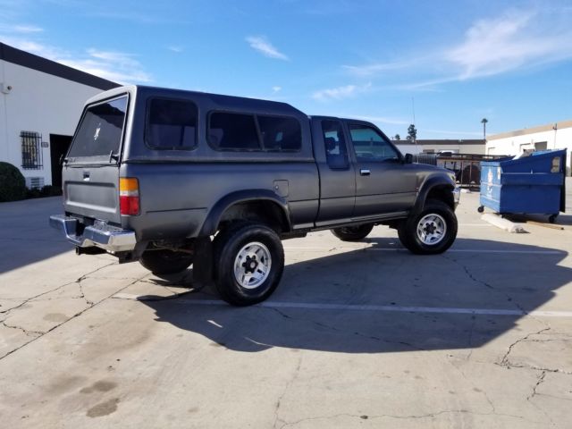 1989 Gray Toyota Pickup Extended Cab Pickup