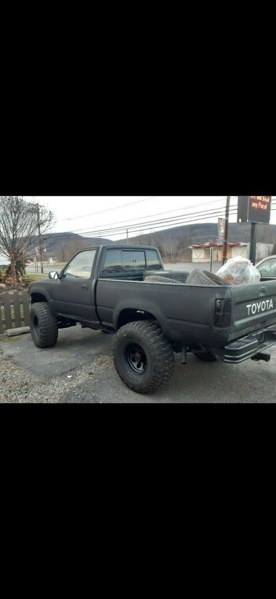 1989 Black Toyota Pickup Standard Cab Pickup