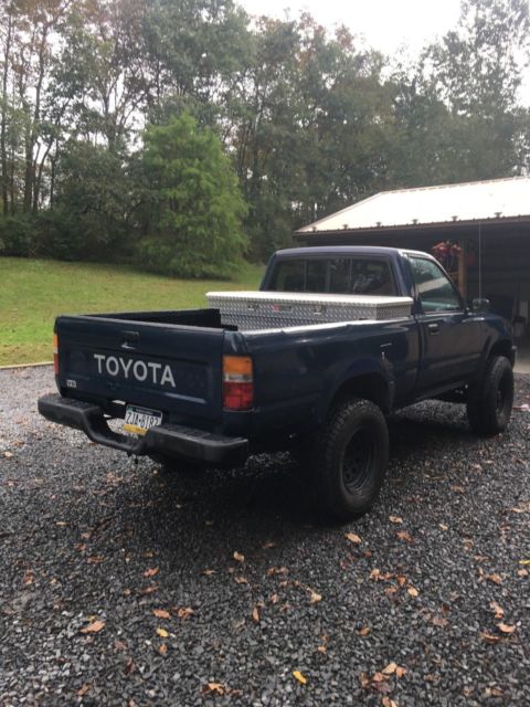 1989 Blue Toyota Pickup Standard Cab Pickup