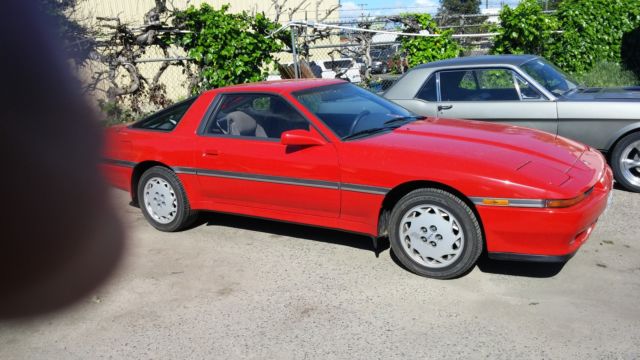 1989 Red Toyota Supra Coupe