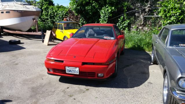 1989 Red Toyota Supra Coupe