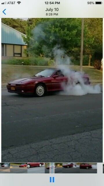 1989 Red Toyota Supra Hatchback