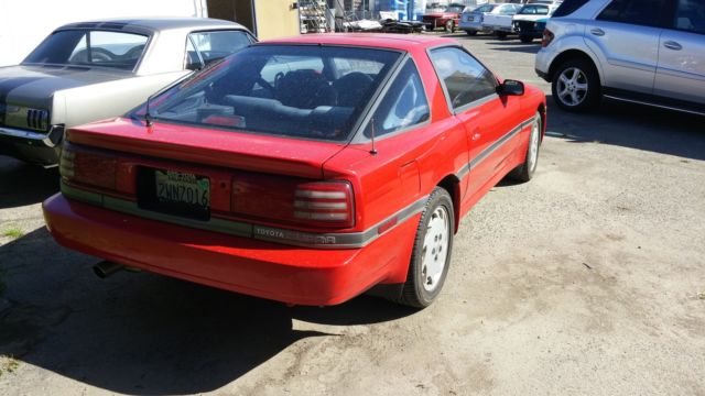1989 Red Toyota Supra Coupe