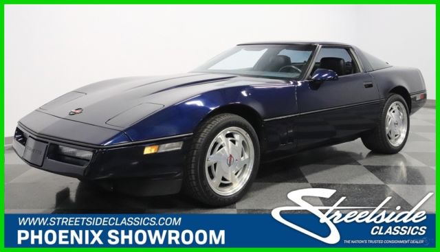 1989 Blue Chevrolet Corvette