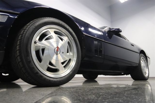 1989 Blue Chevrolet Corvette