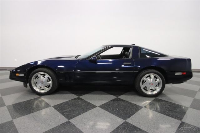 1989 Blue Chevrolet Corvette
