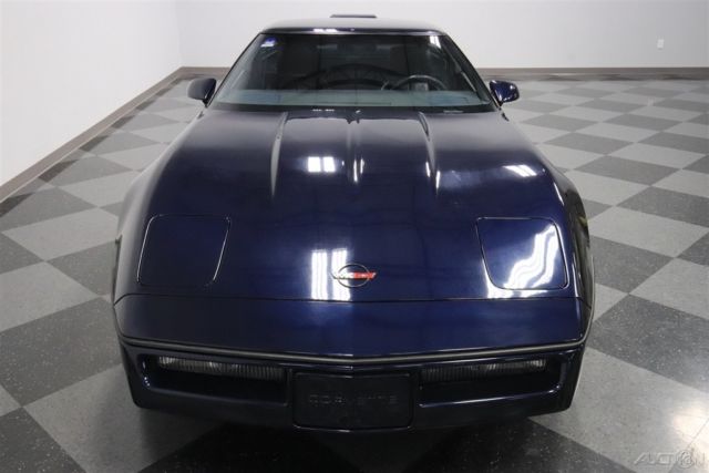 1989 Blue Chevrolet Corvette