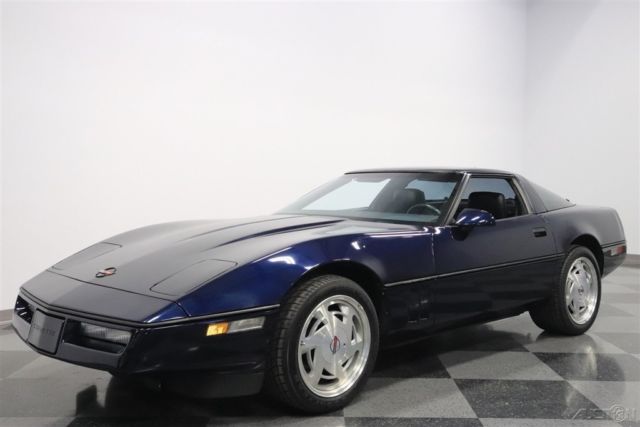 1989 Blue Chevrolet Corvette