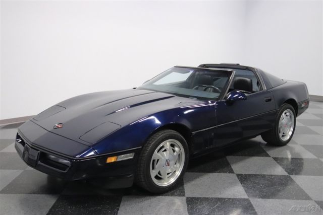 1989 Blue Chevrolet Corvette