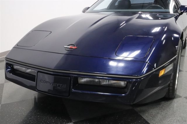 1989 Blue Chevrolet Corvette
