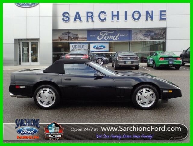1989 Black Chevrolet Corvette Convertible
