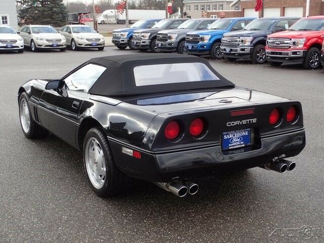 1989 Black Chevrolet Corvette Convertible