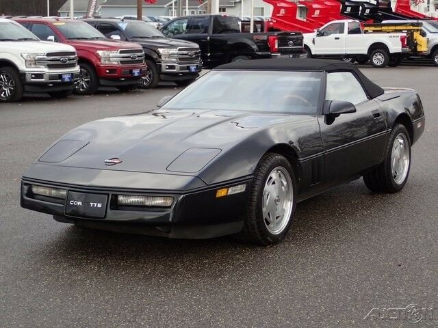 1989 Black Chevrolet Corvette Convertible